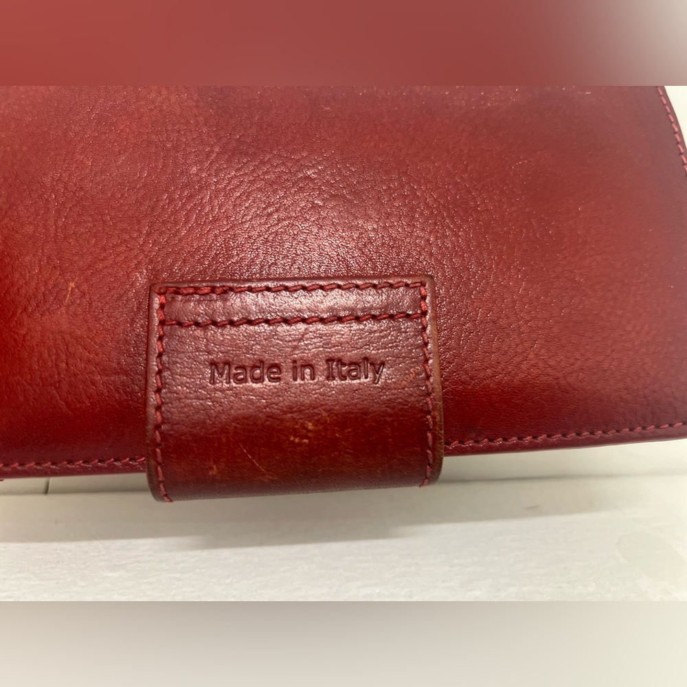 Pratesi Firenze Red Leather Wallet - Picture 3 of 3